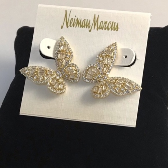 Baguette Butterfly Earring - Picture 8 of 10